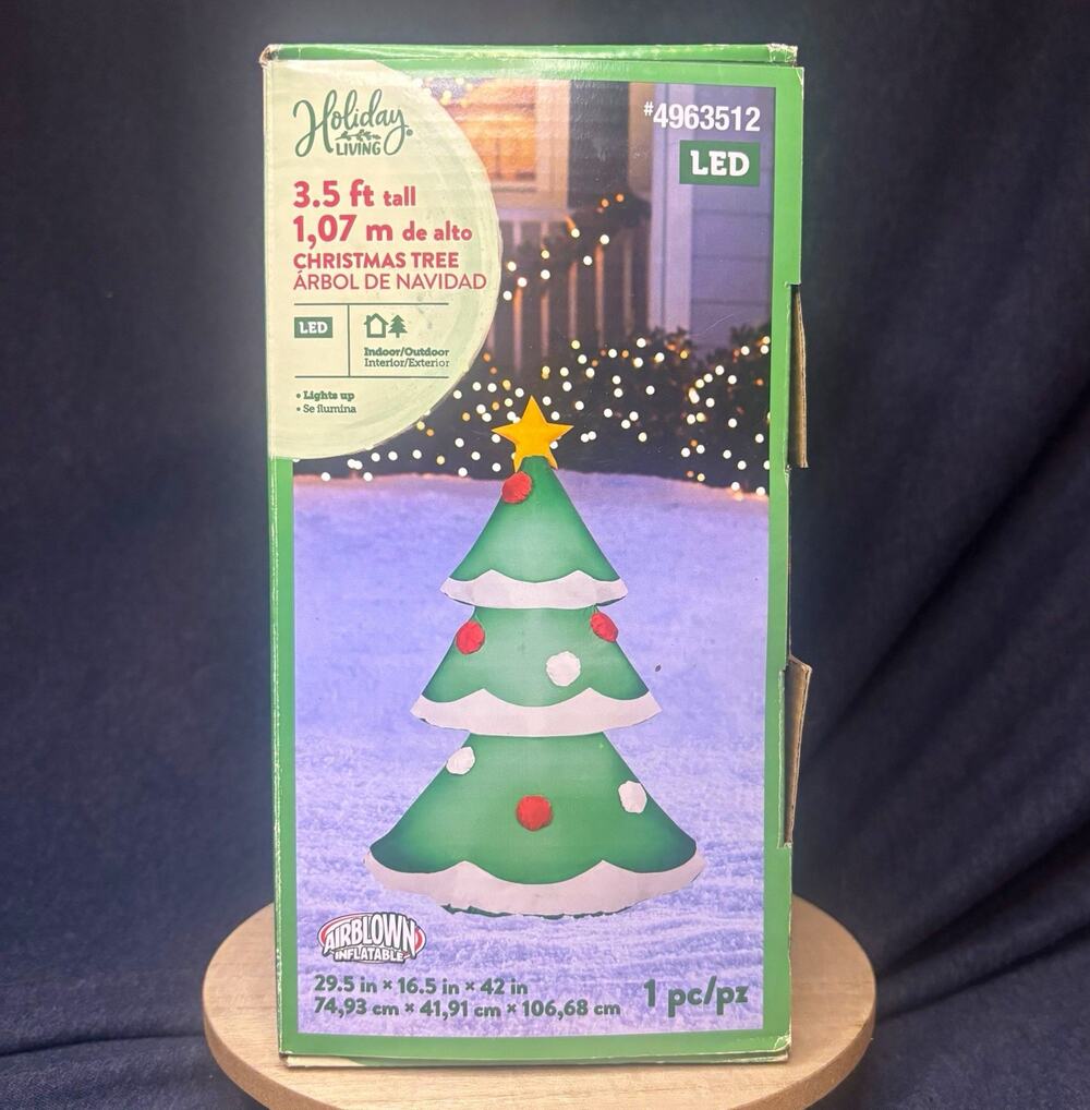 Holiday Living Airblown Inflatable LED Christmas Tree 3.5 ft Indoor/Outdoor